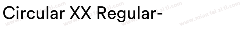 Circular XX Regular字体转换